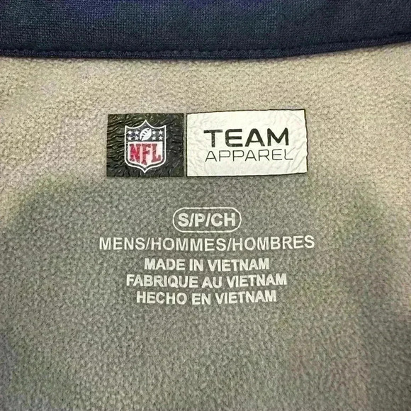 NFL PATRIOTS 1/4 Zip Pullover Fleece Lined Size MENS S/P - Picture 4 of 4